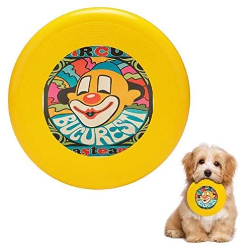 Pet Frisbee Flying Disc Dog Toy - Multifunction Bucharest Clown Hungarian Circus Poster 1974