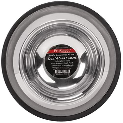 ProSelect Stainless Steel X-Super Heavy Non-Tip Bowl, 1-Quart