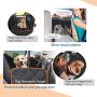 look envy Heavy Duty Dog Back Seat Cover Protector,Waterproof and Scratch-Proof 600D Oxford Cloth Rear Seat Cover,Pet Dog Hammock Back with Mesh Window for Cars, Trucks & SUVs