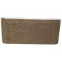 SHUTAO Harden Corrugated Paper Pet Cat Toy Cat Sofa Claws Grinding Board with Catnip (Medium Size) Earthy Yellow