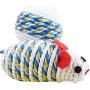 J.Y 2 Pack Cat Rope Ball and Mice Rope Toys with Durable Balls for Kitten and Small Animals