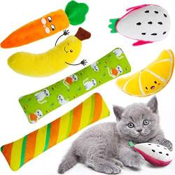 Sumind 6 Pieces Catnip Cat Toys Kitty Kick Stick Cat Kicker Toys Interactive Cat Toys for Cat Kitty Kitten