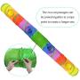 YNNG Cat Tunnel Pet Tube Collapsible Play Toy Puzzle Exercising Hiding Training with Fun Ball and 2 Peek Hole for Indoor Outdoor Toys