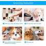Nicewell Dog Clippers Cat Shaver, Low Noise Pet Grooming and Trimming Clippers Kit, USB Rechargeable Cordless Dog and Cat Grooming Set, Detachable Blade (Concise White)