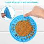 IGC Dog Lick Mat - Red & Blue Dog Licking Mat, Dog Shower Accessories for Distracting, Peanut Butter Lick Mat with Super Suction, Slow Feeder Lick Mat for Dog Grooming, Bathing, and Pet Training