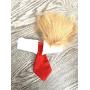 Pet Costume Dog Wig, Dog Clothes with Collar & Tie Head Wear Apparel Toy for Halloween, Christmas, Parties, Festivals