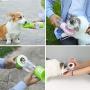 Haqi Dog Water Bottle for Walking, Multifunctional and Portable Dog Travel Water Dispenser with Food Container,Detachable Design Combo Cup for Drinking and Eating,Suitable for Cats and Puppy