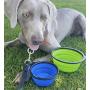 Mr. Peanuts Extra Large 34oz, 7'' Diameter, 2 Pak Collapsible Dog Bowls for Large & Med Dogs, Dishwasher Safe BPA Free Food Grade Silicone, Portable Foldable Travel Bowls for Journeys & Hikes (2 Pak)