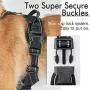 rabbitgoo Dog Harness & Dog Potty Training Pee Pads - Adjustable No Pull Dog Vest with Leash Clips(L) | Washable Pee Pads for Dogs and Cats Waterproof Large Puppy Pads Super Absorbent Non-Slip
