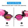 Guardians Dog Travel Water Bottle Collapsible Bowls, 2 in 1 Pet Food Container with Collapse Bowls, Outdoor Portable Water Bowls for Walking, Traveling, Camping and Hiking