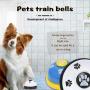 mihealpet 2 Pack Pet Call Bell Dog Toys IQ Training Dog Cat Meal Feeding Ringer Educational Toy Puppy Pets Toys Interactive Bell Eating Ball-Shape with 1 Doorbell