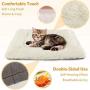 MeiLiMiYu Self-Warming Cat Bed Pad for Indoor Cats,2-in-1 Foldable Convertible Plush Cat Sleeping Bag for Small Cat