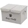 Brabtod Canvas Dog Toy Storage - for Dog Toy Basket for organizing Dog cat Toys and Dog Stuff-Light Grey Brabtod Canvas Dog Toy Storage - for Dog Toy Basket for organizing Dog cat Toys and Dog Stuff-Light Grey