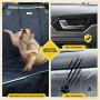 njnj 100% Waterproof Bench Car Seat Cover Protector - Strong Durable,Nonslip Dog Seat Cover for Back Seat Compatible for Middle Seat Belt,Universal Size Fits for Cars,Trucks & SUVs