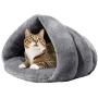 Mojonnie Cat Cuddle Cave Bed Self-Warming Cat Sleeping Bed Winter Pet Bed Cozy Sleeping House for Indoor Cats and Puppy