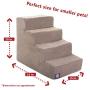 Majestic Pet Velvet Suede Pet Stairs, Foam Feeling Pet Step, Steps for Dogs & Cats, Puppy & Kitty Ramp
