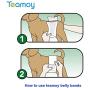 Teamoy Reusable Wrap Diapers for Male Dogs, Washable Puppy Belly Band Pack of 3 (XL, 25''-29'' Waist, Black+ Gray+ Lake Blue)