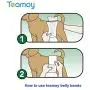 Teamoy Reusable Wrap Diapers for Male Dogs, Washable Puppy Belly Band Pack of 3 (M, 13''-16'' Waist, Black+ Gray+ Lake Blue)