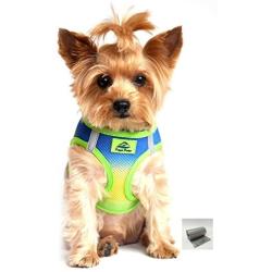 DOGGIE DESIGN American River Ombre - Cobalt Sport Ultra Choke Free Dog Harness in Size Small (Chest 13''-16'', for Pets Weighing 6-11Lbs.)