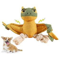 TRESSTREE Dog Plush Toys Dog Chew Toys Pet Squeaky Toys with Crinkle Paper, Interactive, Chewing and Durable Toys for Puppy Dogs and Medium Dogs Reducing Boredom.