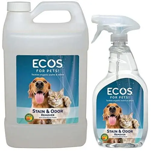 ECOS Earth Friendly Pet Stain & Odor Remover 128oz (Gallon) + 22 oz Combo ECOS Earth Friendly Pet Stain & Odor Remover 128oz (Gallon) + 22 oz Combo