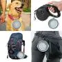 Silicone Pet Dog Bowl Dish with Carabiners,Portable Foldable Expandable Water Feeding Travel Bowl Cup Dish for Pet Dog Cat,Extra Large Size 2 Pack