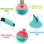 Dog Chew Toys for Aggressive Chewers, Suction Cup Dog Chewing Toy, Dog Rope Ball Toys with Suction Cup for Small Large Dogs, Puppy Dog Teeth Cleaning Interactive Pet Tug Toy for Boredom