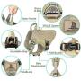 WINSEE Tactical Dog Harness for Large Dogs, Working Dog MOLLE Vest with Handle and Loop Panels, No Pull Front Clip Adjustable Reflective Training Pet Harness for Hiking Hunting
