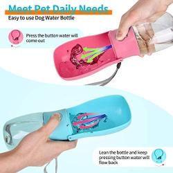 Dog Water Bottle,Foldable Pet Portable Water Dispenser Dogs, Leakproof Pet Water Bottle for Travel,BPA Free Water Bottle, for Cat,Dogs and Other Animals Water Cup