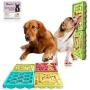 HappyPets World 4Pcs Dog Slow Feeder Bowl, Dog Slow Feeder Lick Tray Combination Set Non Slip Puzzle Bowl Durable Preventing Choking Healthy Design Bowl for Small Medium Dogs Cats