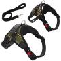 LUPAPA Outdoor Pet Vest Soft Mesh Harness, 3M Reflective, Safety Lock Buckle, Adjustable Dog Harness and Leash Set, Easy Control for Small Medium Large Dogs Walking Training Running