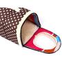 Obundi Winter 2-in-1 Covered Cat Bed Portable Indoor Pet House Unique Cozy Plush Foldable Small Dog House 7 Colors