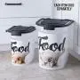 Paw Prints 15 Pound Pet Airtight Food Storage Container, Carlos the Bulldog Design, Includes Snap-In 1 Cup Measured Scoop, 12.5 L x 9.75 W x 13.38 inches, 37716 Paw Prints 15 Pound Pet Airtight Food Storage Container, Carlos the Bulldog Design, Includes Snap-In 1 Cup Measured Scoop, 12.5 L x 9.75 W x 13.38 inches, 37716