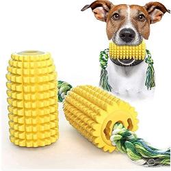 ljfjf Pet Products Dog Toys Corn Molar Sticks Bite-Resistant Buying Toothbrush Dog Toys with Rope (Color : -)