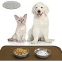SmithBuilt 19'' x 12'' Dog Food Mat - Waterproof Non-Slip Silicone Cat Pet Bowl Feeding Placemat