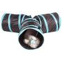 2016 New Cat Toys Tunnel Foldable Pet Kitten Rabbit Funny Play 3 Way Tunnel Toys With Ball Play Fun Toy Tunnel Bulk Cat Toys