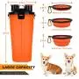 Dog Water Bowls Dog Travel Water Bottle Portable Dog Water Dispenser and Food Container Outdoor Leak-Proof Cup with 2 Collapsible Dog Bowls for Walking HikingTravelling Camping Dog Water Bowls Dog Travel Water Bottle Portable Dog Water Dispenser and Food Container Outdoor Leak-Proof Cup with 2 Collapsible Dog Bowls for Walking HikingTravelling Camping