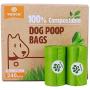 WRAPOK 100% Compostable Disposable Dog Poop Bags Large Leak Proof Biodegradable Waste Bag, Extra Thick 0.71 Mils, ASTM D6400 and Certified Earth Friendly - 9 x 13 Inches