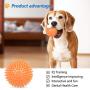 Hestarpet 6PCS Dog Squeaky Toys Pet Squeaky Balls for Dogs Non-Toxic Small Medium Large Dogs Fetch Toys for Dogs TPR Rubber Puppy Toys Spikey Dog Chew Toys for Small Medium Dogs