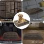 OXS Dog Bed Long Plush Calming Pet Bed, Comfortable Faux Fur Washable Crate Mat with Anti-Slip Backing for Jumbo Large Medium Dogs
