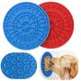 Dog Lick Pad, Dog Bathing Distraction Device,Slow Treat Dispensing Mat with Super Suction,Dog Lick Mat Wall Suctions Pet Bathing Grooming Training…
