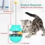 WLHOPE Cat Tumbler Toy Ball Tumbler Funny Cat Toy Interactive with Puzzle Chasing Playing Eating Slow Food Feeder Suitable for Various Cat Entertainment Activities (Lake Blue) WLHOPE Cat Tumbler Toy Ball Tumbler Funny Cat Toy Interactive with Puzzle Chasing Playing Eating Slow Food Feeder Suitable for Various Cat Entertainment Activities (Lake Blue)