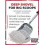 iPrimio Scoop Monster Cat Litter Scooper with 17 Inch Long Handle and Soft Grip - Modern Scooper Holder -Works with All Metal and Plastic Scoopers