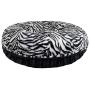 Bessie and Barnie Signature Zebra / Black Puma Extra Plush Faux Fur Bagel Pet / Dog Bed (Multiple Sizes)