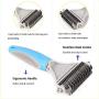 FURINKAZAN Pets Dematting Comb - 2 Sided Dematting Tool for Dogs and Cats,Safe Grooming- Comb Out Mats & Tangles Easily