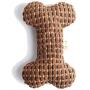 Glorisun Dog Bones Toys, Durable Plush Dog Toy Built-in Vocal Airbag, Pet Chew Dental Toy for Interactive Play Training and Fun
