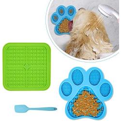 Licking Mat for Dogs,2PCS Pet Slow Feeders for Boredom & Anxiety Reduction,Slow Feed Dog Bowl for Dog Bath and Dog Training