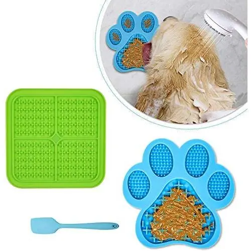 Licking Mat for Dogs,2PCS Pet Slow Feeders for Boredom & Anxiety Reduction,Slow Feed Dog Bowl for Dog Bath and Dog Training Licking Mat for Dogs,2PCS Pet Slow Feeders for Boredom & Anxiety Reduction,Slow Feed Dog Bowl for Dog Bath and Dog Training