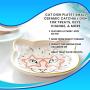 Cat Dish Plate | Small Ceramic Catchall Dish for Treats, Keys, Change, & More | Feed Your Pets Or Store Your Valuables