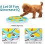 CHZHENG Dog Slow Feeder, Durable Eco-Friendly Pet Toys, Anti-Slip Bottom Interactive Training Food Toy, for Small Medium Dogs,Blue